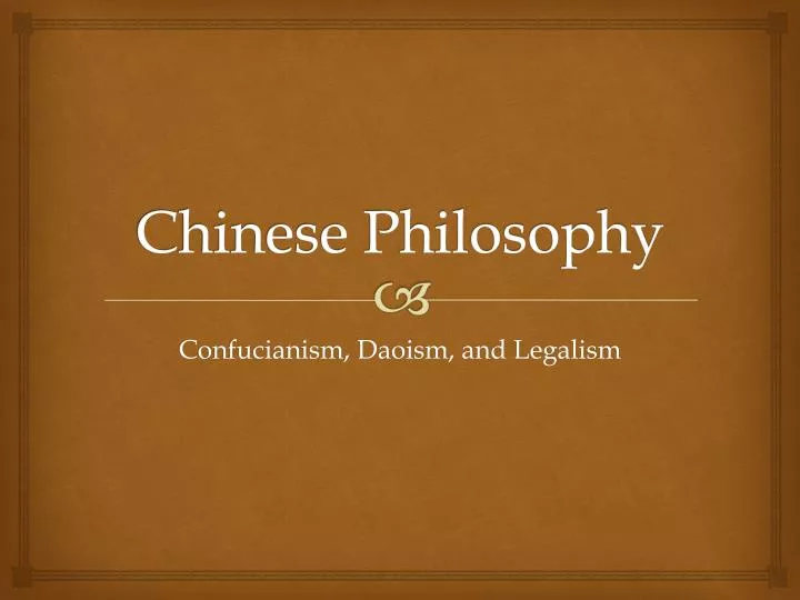 chinese philosophy