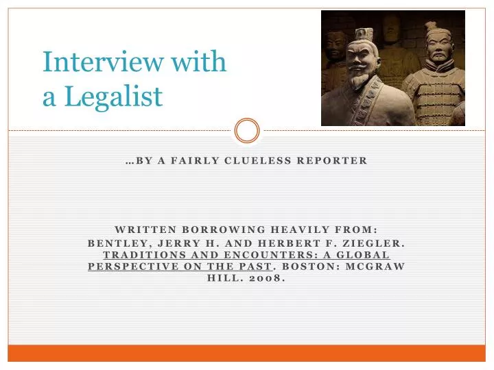 interview with a legalist