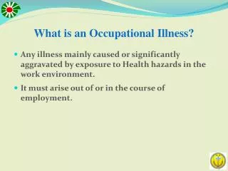 What is an Occupational Illness?