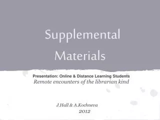 Supplemental Materials