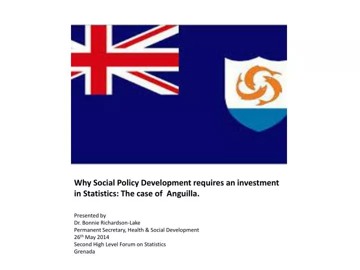 why social policy development requires an investment in statistics the case of anguilla