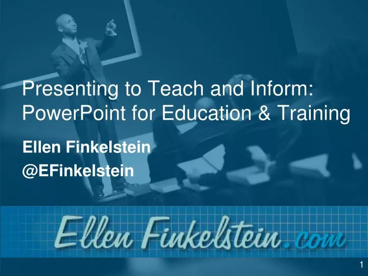 presenting to teach and inform powerpoint for education training