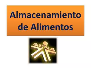 almacenamiento de alimentos