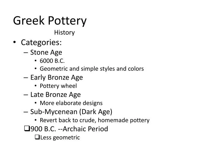greek pottery