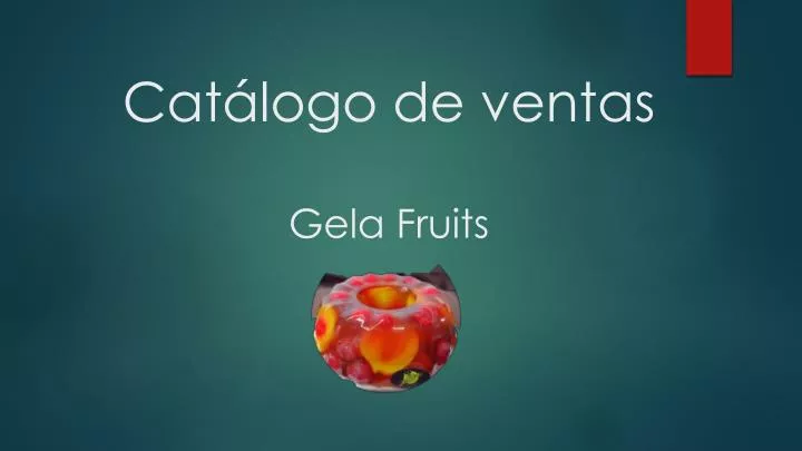 cat logo de ventas gela fruits
