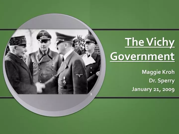 the vichy government