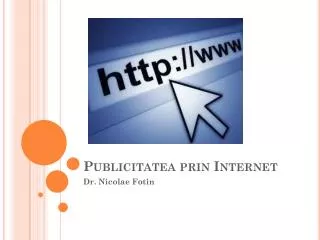 publicitatea prin internet