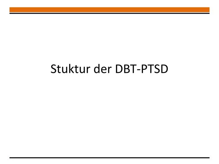 stuktur der dbt ptsd