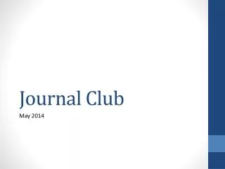 Journal Club