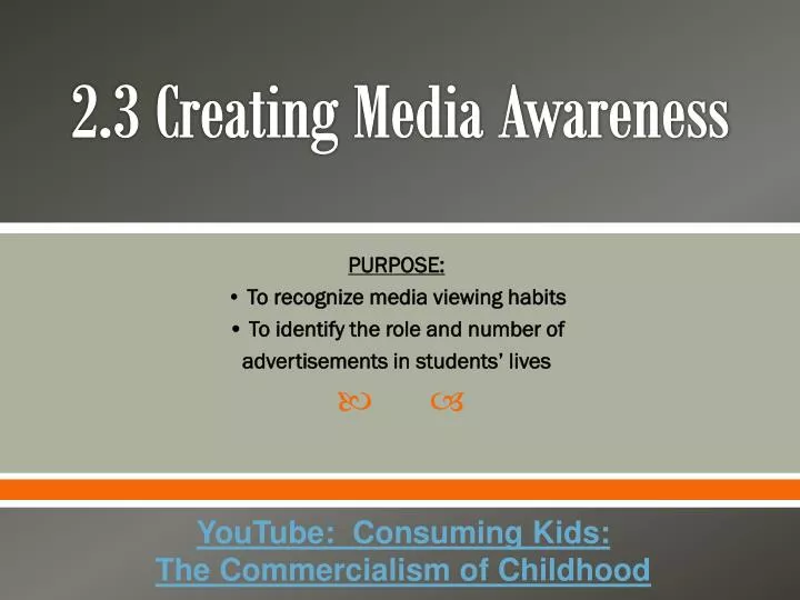 2 3 creating media awareness