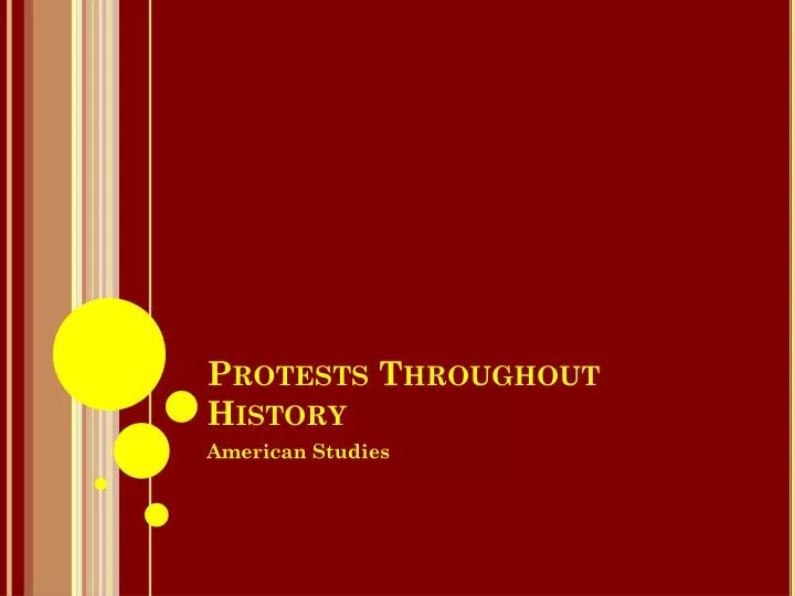 protests throughout history