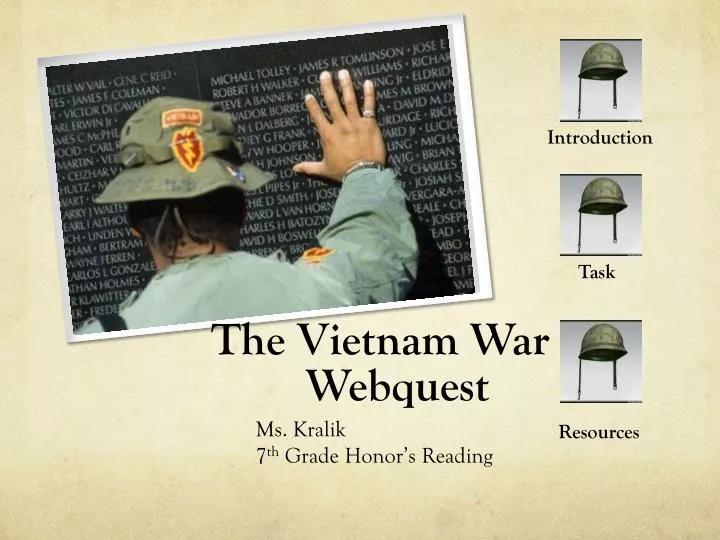 the vietnam war webquest