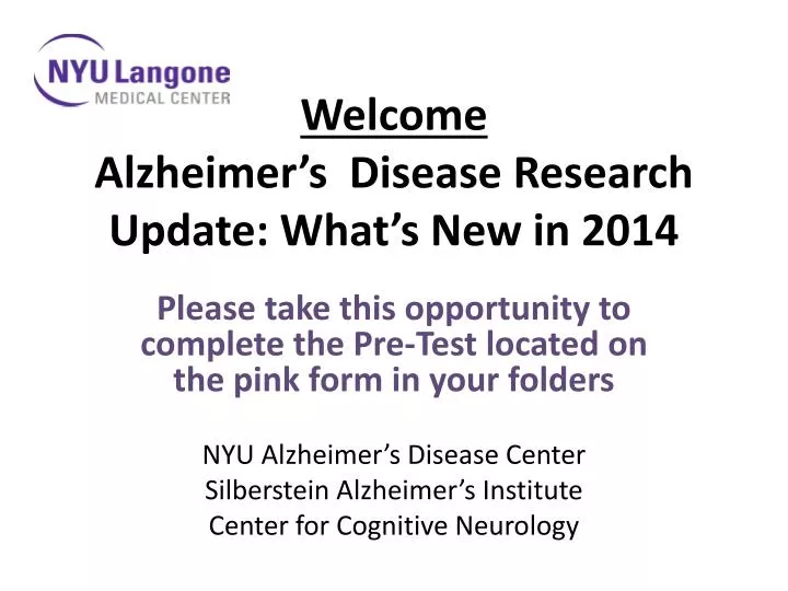 welcome alzheimer s disease research update what s new in 2014