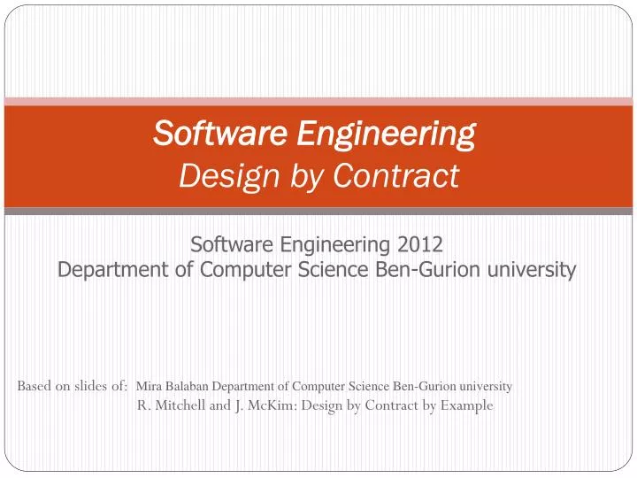 software engineering design by contract