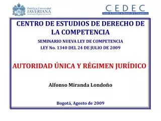 centro de estudios de derecho de la competencia