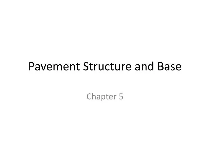 pavement structure and base