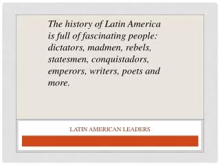 Latin American Leaders