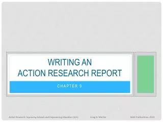 Writing an action research report