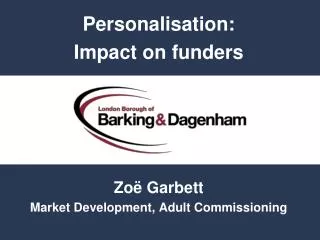 Personalisation: Impact on funders