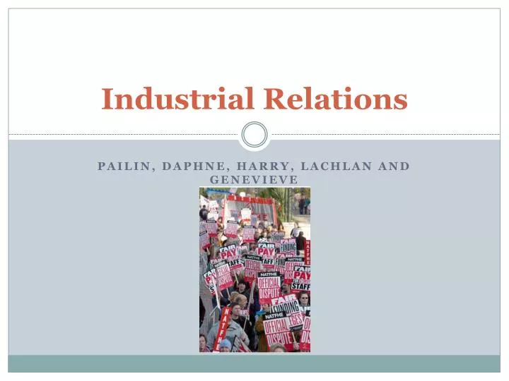 industrial relations