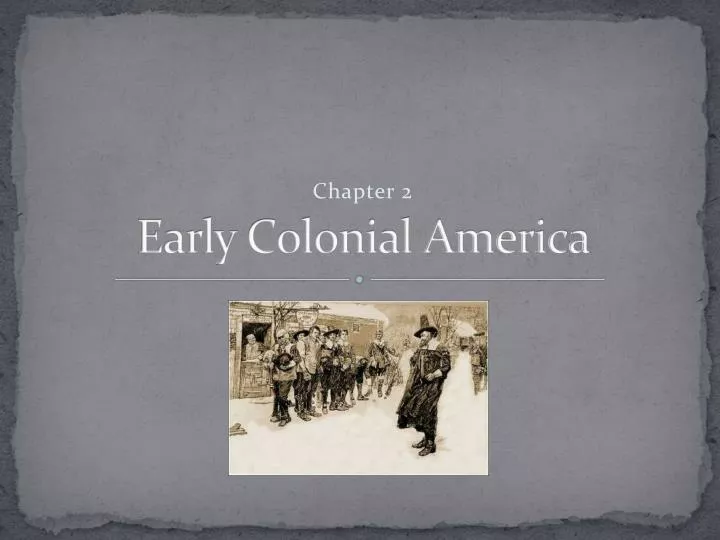 early colonial america