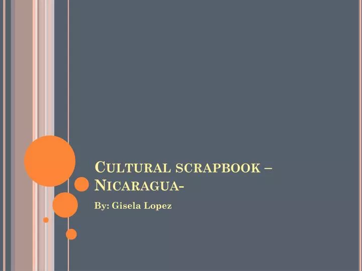 cultural scrapbook nicaragua