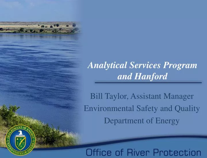 analytical services program and hanford