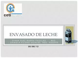 envasado de leche