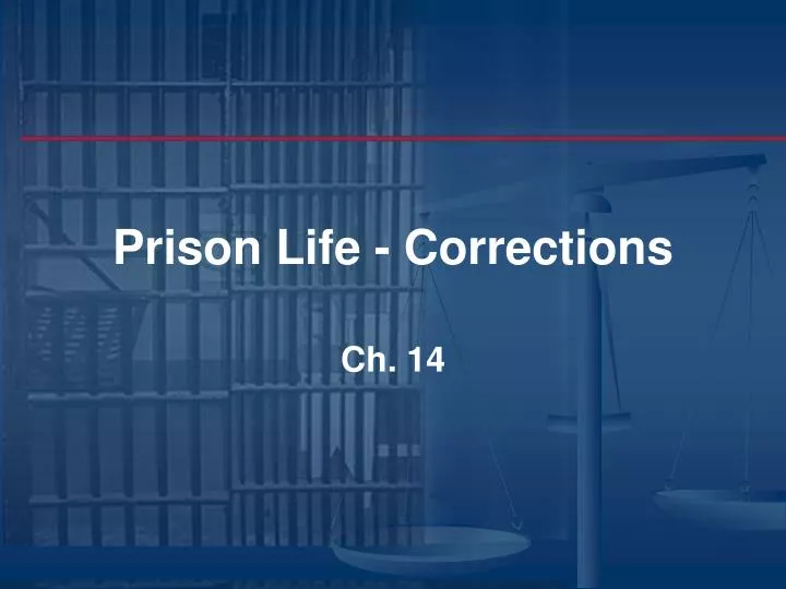 prison life corrections