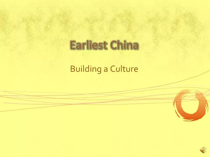 earliest china