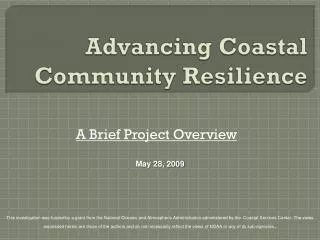 Advancing Coastal Community Resilience