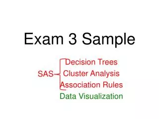 Exam 3 Sample