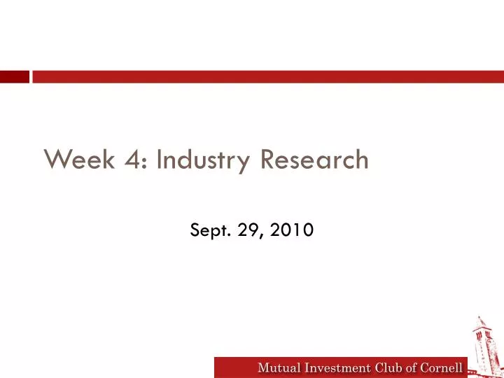 week 4 industry research
