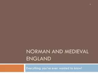 Norman and Medieval England