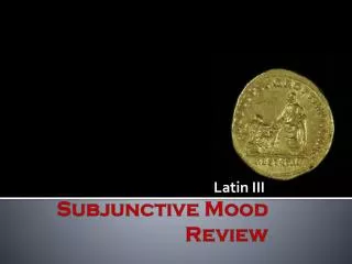 Subjunctive Mood Review
