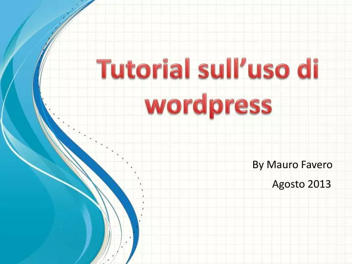 tutorial sull uso di wordpress