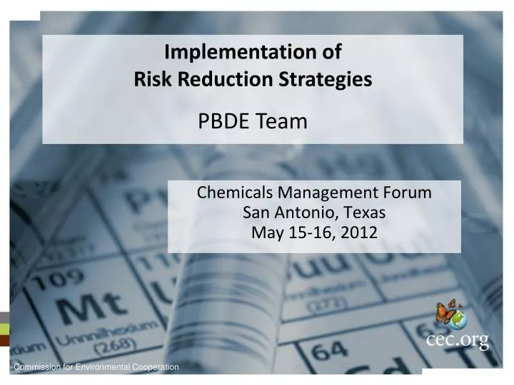 chemicals management forum san antonio texas may 15 16 2012