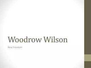 woodrow wilson