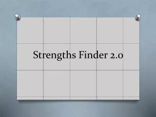 Strengths Finder 2.0