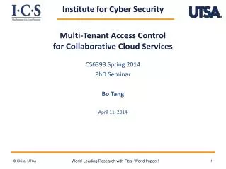 Multi- Tenan t Access Control for Collaborative Cloud Services
