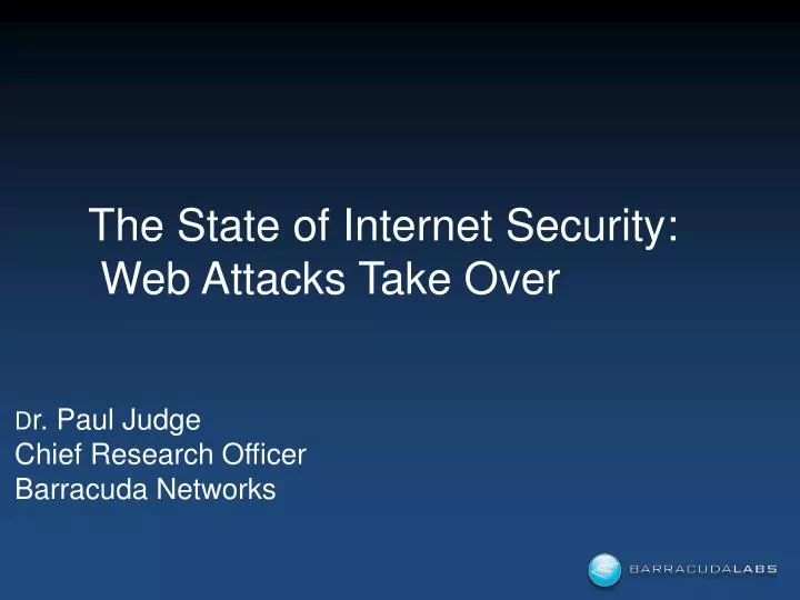 d r paul judge chief research officer barracuda networks