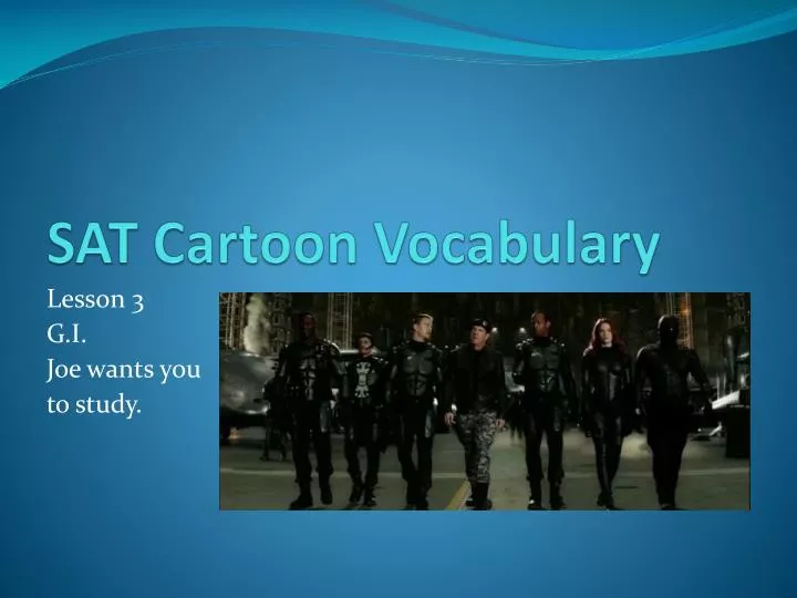 sat cartoon vocabulary