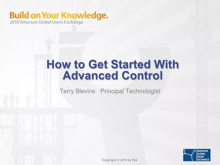 how to get started with advanced control