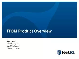 ITOM Product Overview