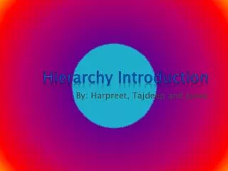 Hierarchy Introduction