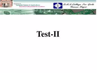 Test-II