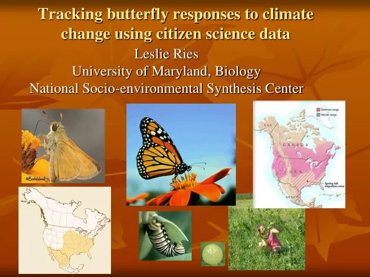 tracking butterfly responses to climate change using citizen science data