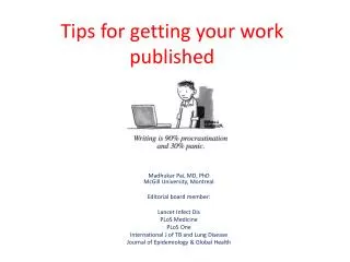 Tips for getting your work published