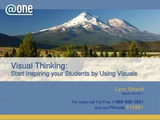 Visual Thinking: Start Inspiring your Students by Using Visuals
