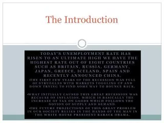 the introduction